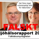Felaktig Miljöhälsorapport från Folkhälsomyndigheten om strålningsrisker