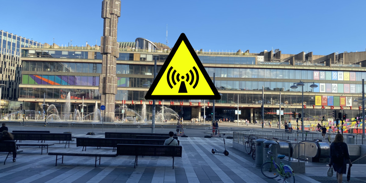 Många sjuka av den höga mikrovågsstrålningen på Sergels Torg